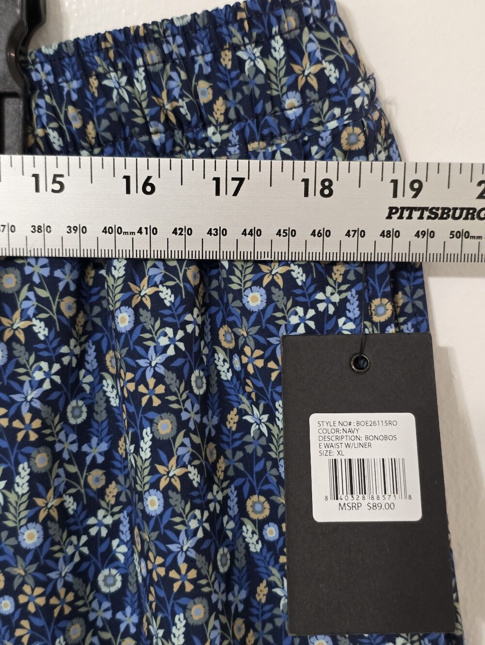 Bonobos Blue Floral Pattern Swim Trunks - Picture 4 of 6